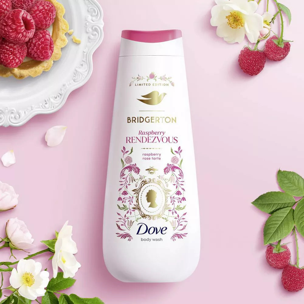 도브 브리저튼 한정판 라즈베리 랑데부 바디워시 20oz + 바디미스트 8oz 세트