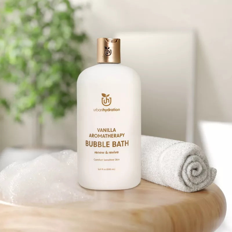 어반 하이드레이션 리뉴 & 리스토어 바닐라 버블 배스 16.9 fl. oz. – 바닐라 향 거품 입욕제