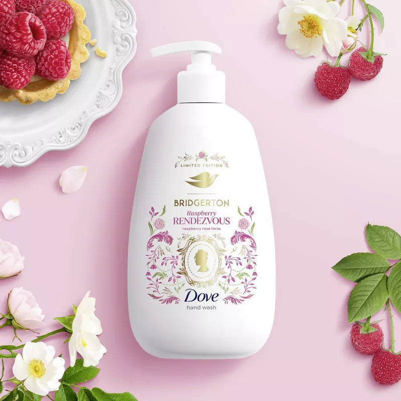 도브 브리저튼 한정판 핸드워시 라즈베리 랑데부 라즈베리 바닐라 향 12fl oz