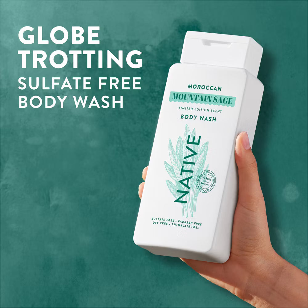 Native Passport Limited Edition Global Flavors Sulfate-Free Body Wash - Moroccan Mountain Sage - 18 fl oz