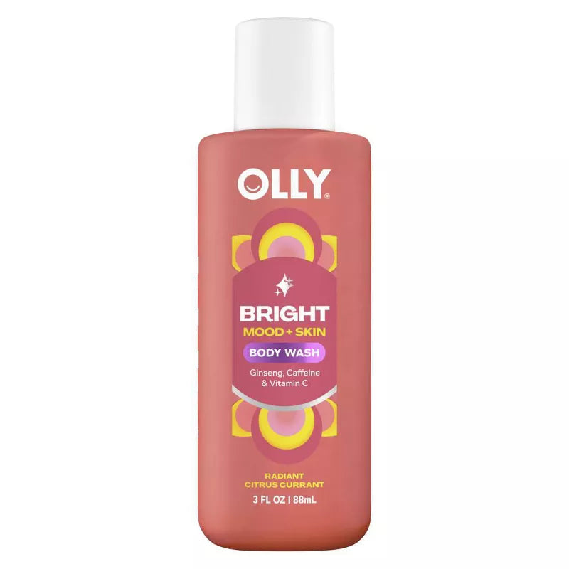 올리 브라이트 무드 & 스킨 비타민 바디워시 시트러스 커런트 트래블 3fl oz