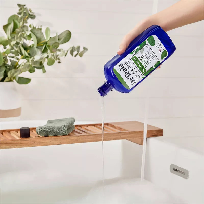 닥터틸 릴랙스 & 릴리프 유칼립투스 스피어민트 포밍 배스 34 fl. oz. – 허브 향 거품 입욕제