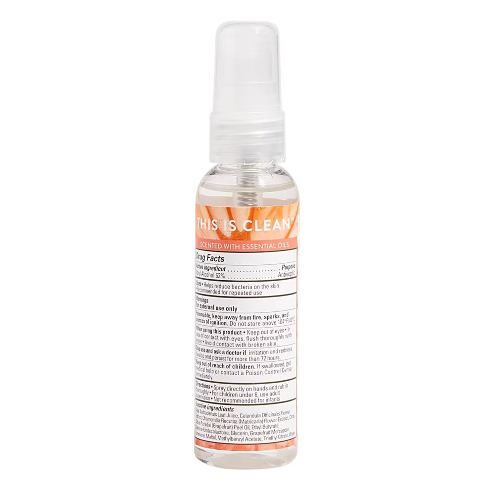 The Honest Company Hand Sanitizer Spray - Grapefruit Grove - 2 fl oz