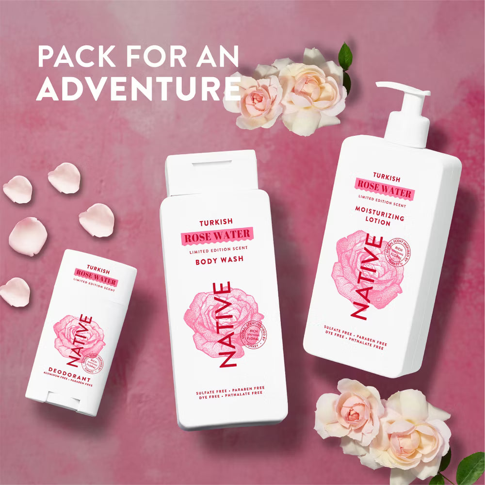 Native Passport Limited Edition Global Flavors Sulfate-Free Body Wash - Turkish Rose Water - 18 fl oz