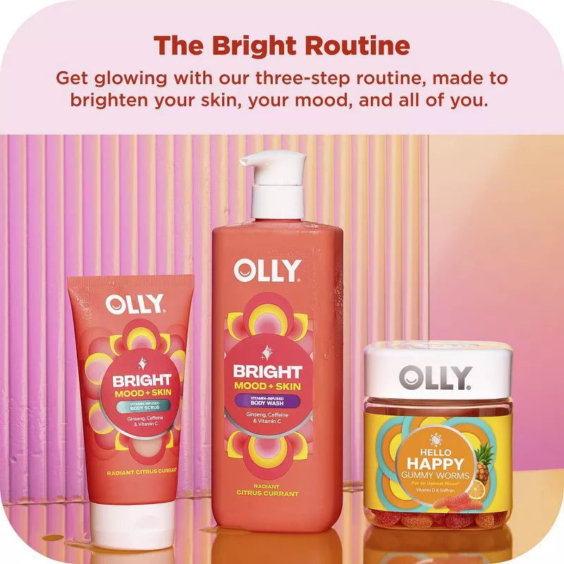 올리 브라이트 무드 & 스킨 비타민 바디워시 시트러스 커런트 트래블 3fl oz