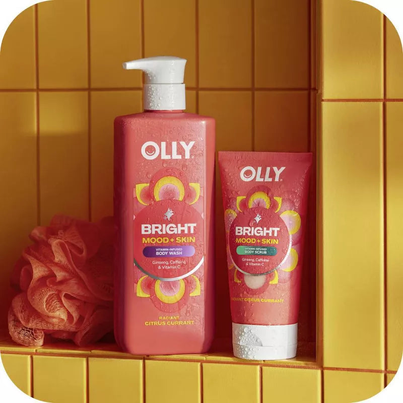 올리 브라이트 무드 & 스킨 비타민 바디워시 시트러스 커런트 트래블 3fl oz