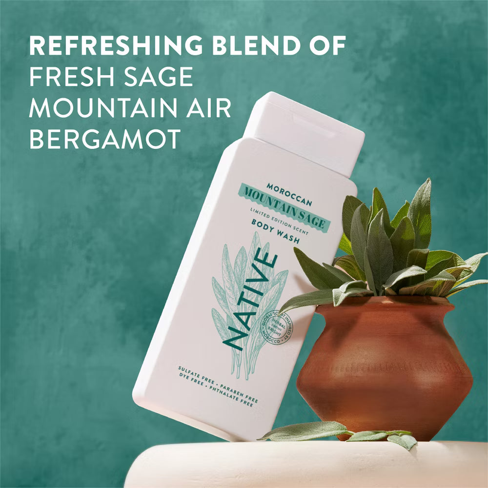 Native Passport Limited Edition Global Flavors Sulfate-Free Body Wash - Moroccan Mountain Sage - 18 fl oz