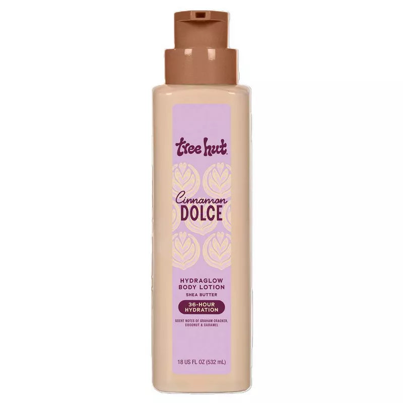 Tree Hut Hydraglow Body Lotion - Cinnamon Dolce - 18 fl oz