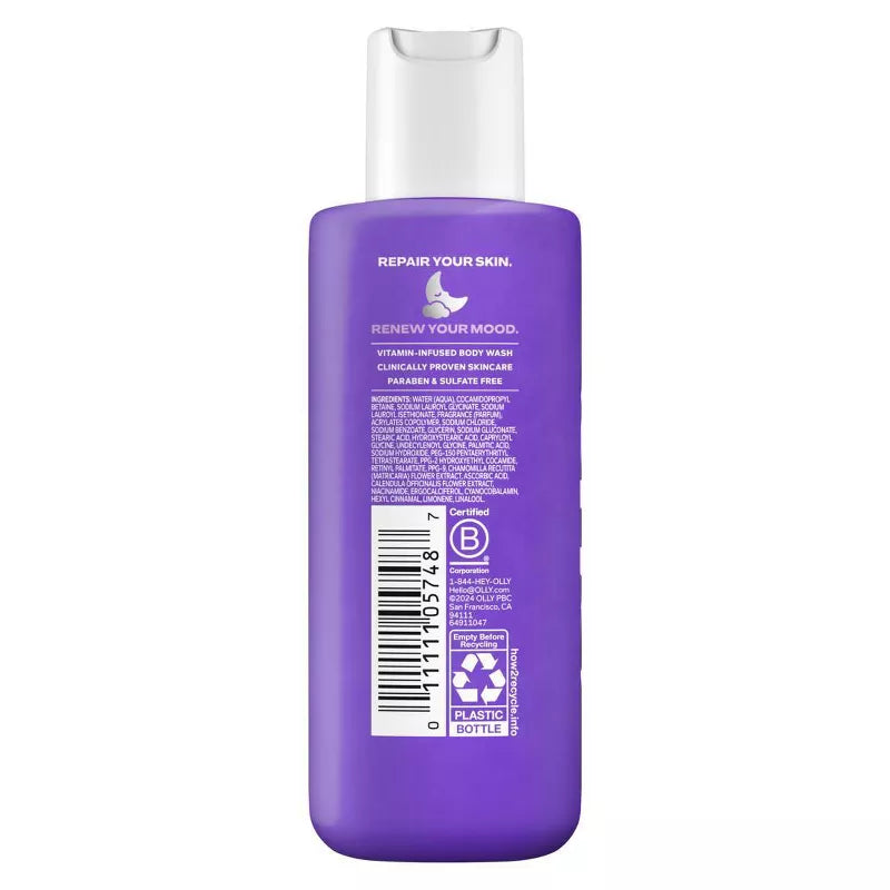 올리 리뉴 무드 & 스킨 비타민 바디워시 자스민 베르가못 트래블 3fl oz