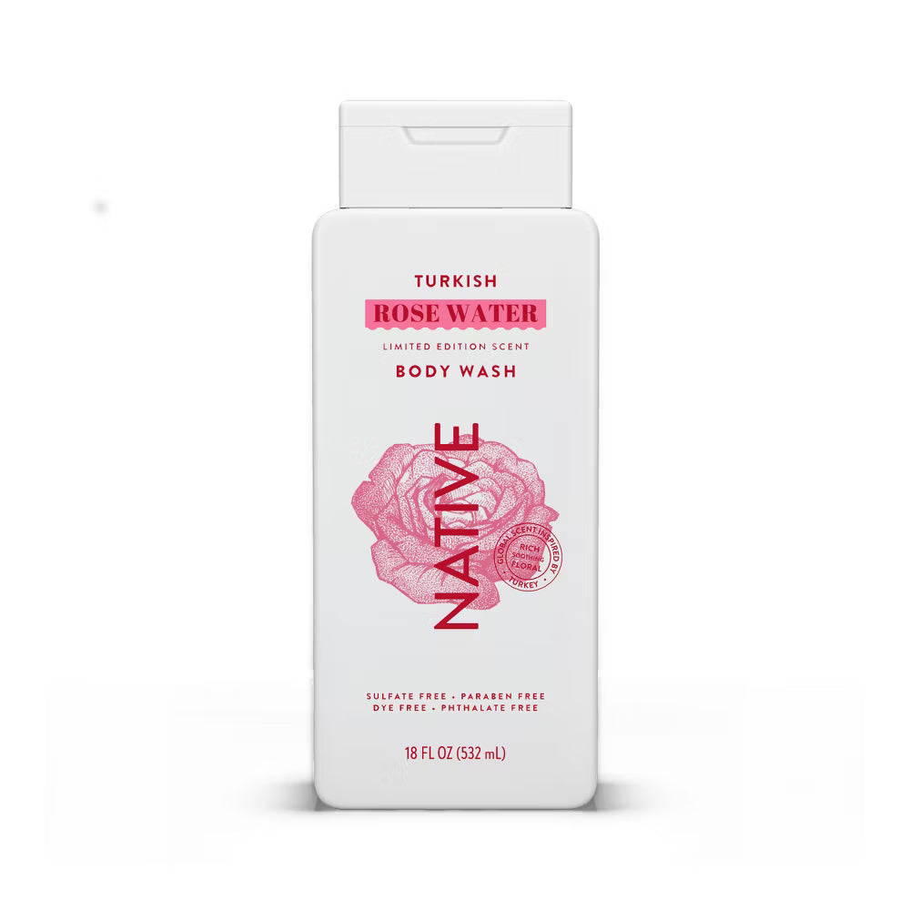 Native Passport Limited Edition Global Flavors Sulfate-Free Body Wash - Turkish Rose Water - 18 fl oz