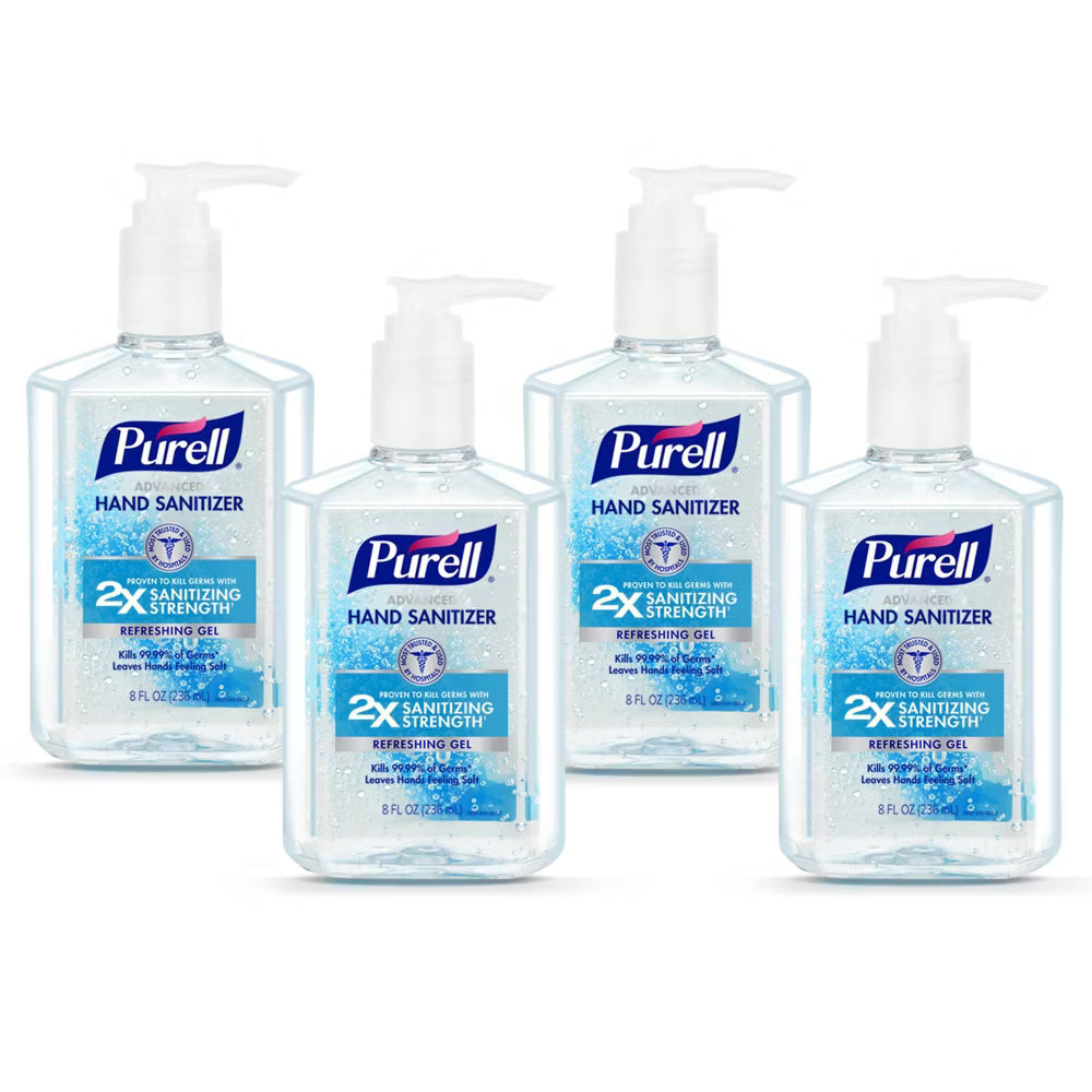 퓨렐 핸드 소독제 펌프형 8fl oz 4개입