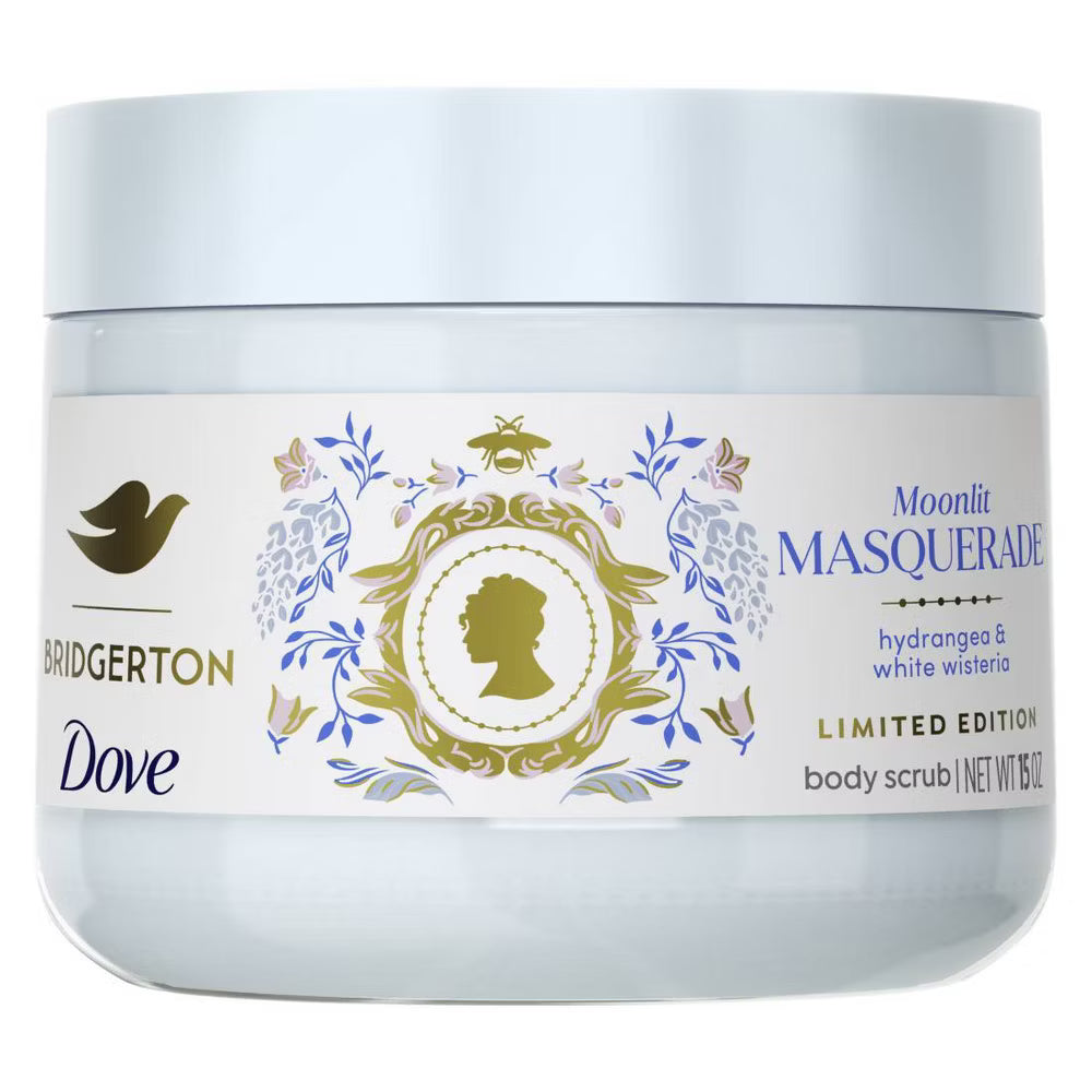 Dove Beauty Limited Edition Bridgerton Moonlit Masquerade 20oz Body Wash + 15oz Body Scrub + 2.6oz Antiperspirant & Deodorant Stick