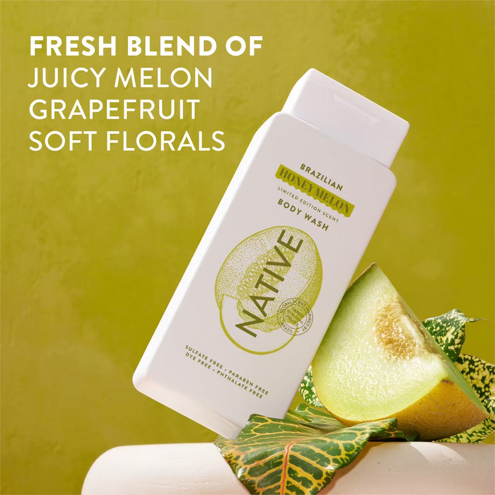 Native Passport Limited Edition Global Flavors Sulfate-Free Body Wash - Brazilian Honey Melon - 18 fl oz