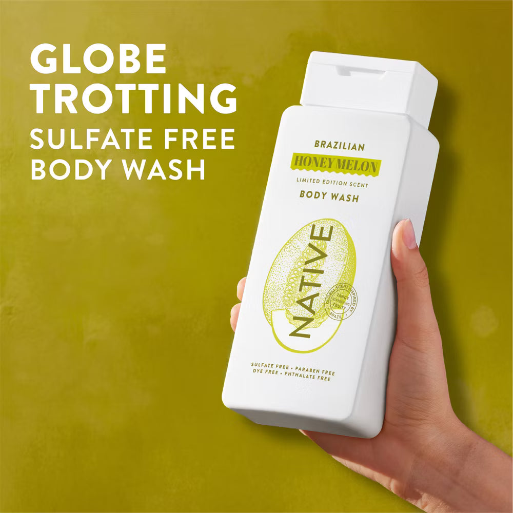 Native Passport Limited Edition Global Flavors Sulfate-Free Body Wash - Brazilian Honey Melon - 18 fl oz