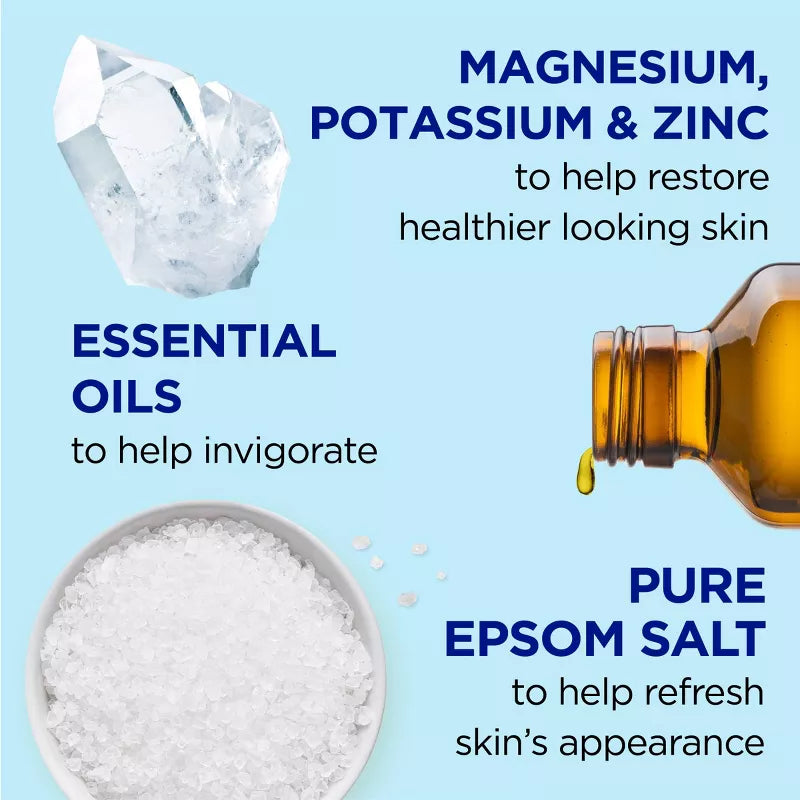 Dr Teal's Foaming Bath with Pure Epsom Salt, Restorative Minerals with Magnesium, Potassium & Zinc - 34 fl oz