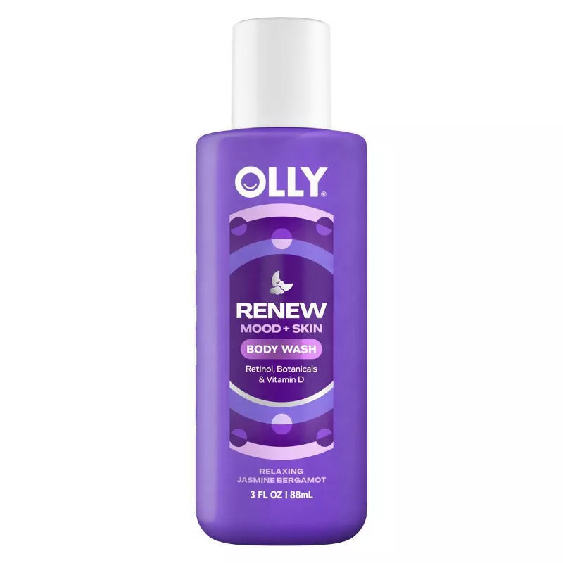 올리 리뉴 무드 & 스킨 비타민 바디워시 자스민 베르가못 트래블 3fl oz