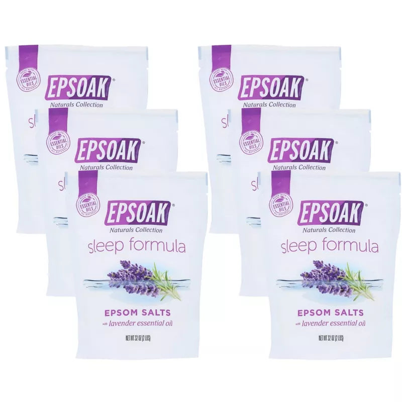 엡소크 유기농 유칼립투스 엡솜 솔트 2 lb 6 pk – 유칼립투스 향 엡솜 입욕 소금