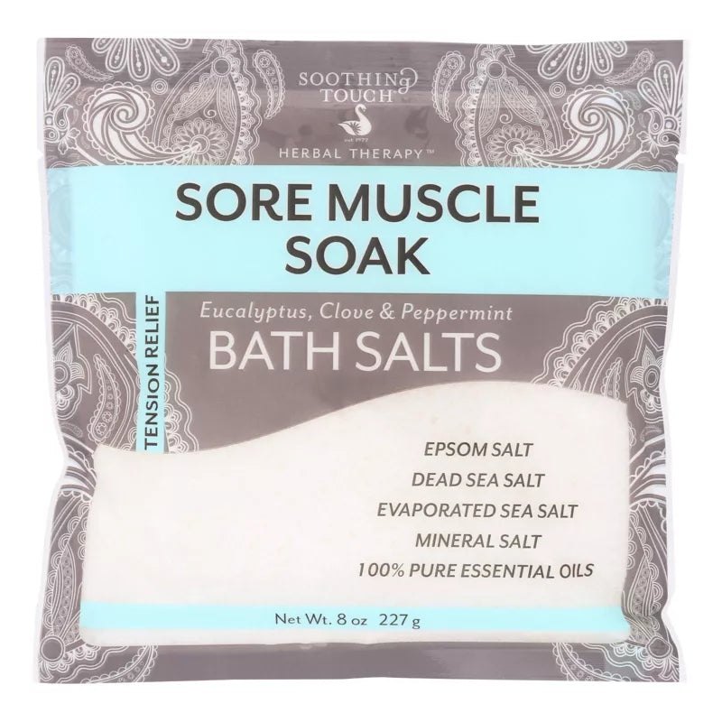 수딩 터치 텐션 릴리프 배스 솔트 8 oz 6 pk – 근육 이완용 입욕 소금