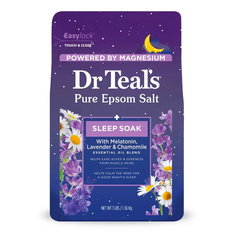 닥터틸 엡솜 솔트 마그네슘 소크 슬립 블렌드 3 lb – 멜라토닌·라벤더 함유 입욕 소금