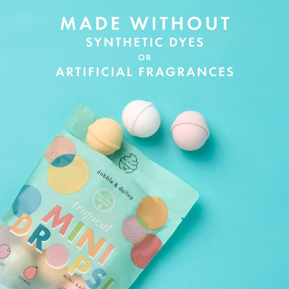 대블 앤 돌롭 미니 배스밤 트로피컬 12 ct 0.8 oz – 트로피컬 향 미니 입욕제