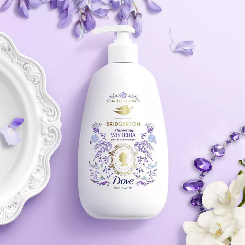 도브 브리저튼 한정판 핸드워시 위스퍼링 위스테리아 오키드 샴페인 향 12fl oz
