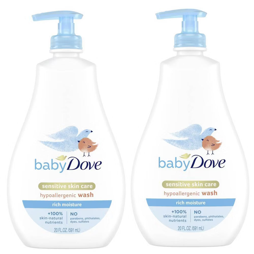 베이비 도브 리치 모이스처 베이비 워시 & 샴푸 20fl oz 2개입