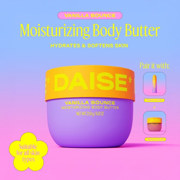 데이즈 바디 버터 바닐라 바운스 8.8 oz – 바닐라 향 고보습 바디 버터