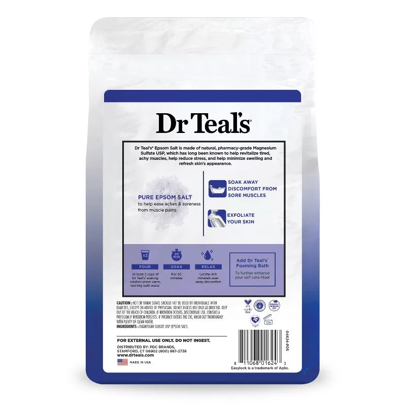 닥터틸 엡솜 솔트 마그네슘 소크 무향 4 lb – 무향 입욕 소금