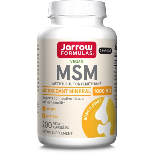 자로우 포뮬러스 MSM 1000mg – 200 캡슐 – **MSM(식이유황)**을 함유해 관절·연골 편안함과 움직임 관리를 고려한 캡슐 제품