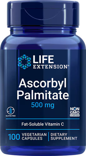 라이프 익스텐션 아스코빌 팔미테이트 500mg – 100 베지 캡슐 – 지용성 비타민 C 형태로 세포막 항산화 보호와 지질 산화 억제에 초점