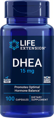 라이프 익스텐션 DHEA 15mg – 100캡슐 – 낮은 용량으로 시작하는 호르몬 균형 보조용