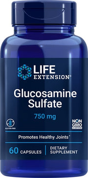 라이프 익스텐션 글루코사민 설페이트 750mg – 60 캡슐 – 글루코사민 설페이트를 함유해 관절 건강과 움직임 관리를 고려한 캡슐 제품