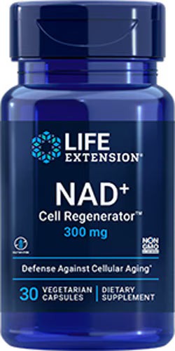 라이프 익스텐션 NAD+ 셀 리제너레이터 니코틴아마이드 리보사이드 300mg 30베지캡슐 – 니코틴아마이드 리보사이드를 함유해 NAD⁺ 생성과 세포 에너지 중심의 컨디션 관리를 돕는 포뮬러