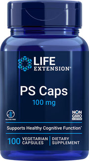 라이프 익스텐션 PS 캡스 100mg – 100 베지 캡슐 – 포스파티딜세린으로 기억력·스트레스 대응 보조