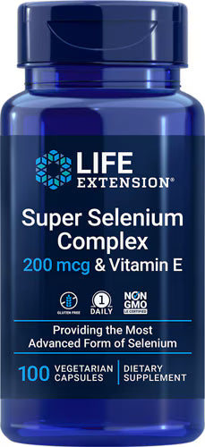 라이프 익스텐션 슈퍼 셀레늄 컴플렉스 – 200mcg – 100 베지 캡슐 – 다양한 형태의 셀레늄을 배합해 항산화 효소 활성과 면역 방어 기능 보조