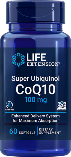 라이프 익스텐션 슈퍼 유비퀴놀 CoQ10 – 100mg – 60 소프트젤 – 활성형 CoQ10으로 심장 기능과 세포 에너지 대사를 안정적으로 보조
