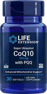 라이프 익스텐션 슈퍼 유비퀴놀 CoQ10 with PQQ – 100mg – 30 소프트젤 – CoQ10과 PQQ를 함께 배합해 미토콘드리아 활성과 세포 에너지 생성에 초점