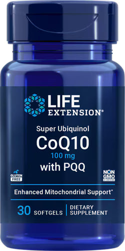 라이프 익스텐션 슈퍼 유비퀴놀 CoQ10 with PQQ – 100mg – 30 소프트젤 – CoQ10과 PQQ를 함께 배합해 미토콘드리아 활성과 세포 에너지 생성에 초점