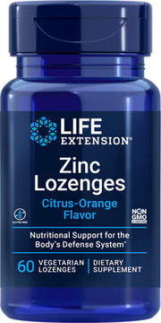 라이프 익스텐션 아연 로젠지 시트러스 오렌지 – 60 베지 로젠지 – 구강에서 서서히 녹여 섭취하는 형태로 목·구강 점막 방어에 관여하며, 면역 반응 초기 단계 대응을 돕는 아연 포뮬러