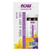 나우 에센셜 오일 블렌드 롤온 테이크 어 젠 텐 – 0.34 fl oz – 긴장되거나 스트레스가 쌓인 순간에 사용하며, 휴식과 안정감을 고려한 아로마 블렌드 롤온 타입
