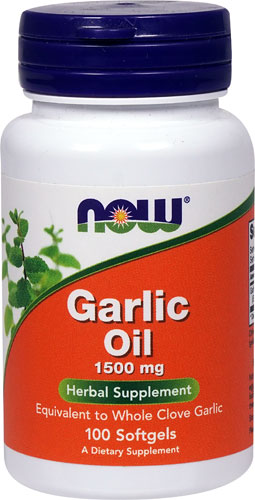 나우 갈릭 오일 1500mg – 250 소프트젤 – 마늘 오일 성분으로 심혈관 건강과 면역 방어 보조