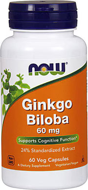 나우 징코 빌로바 60mg – 60 베지 캡슐 – 혈류·기억력 보조