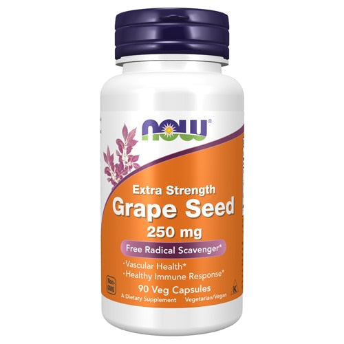 나우 포도씨 250mg – 90 베지 캡슐 – 고함량 포도씨 폴리페놀로 혈관 건강과 산화 스트레스 관리에 초점