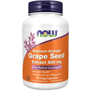 나우 포도씨 추출물 500mg – 90 베지 캡슐 – 고농축 폴리페놀로 활성산소 억제와 혈관 건강 유지에 관여
