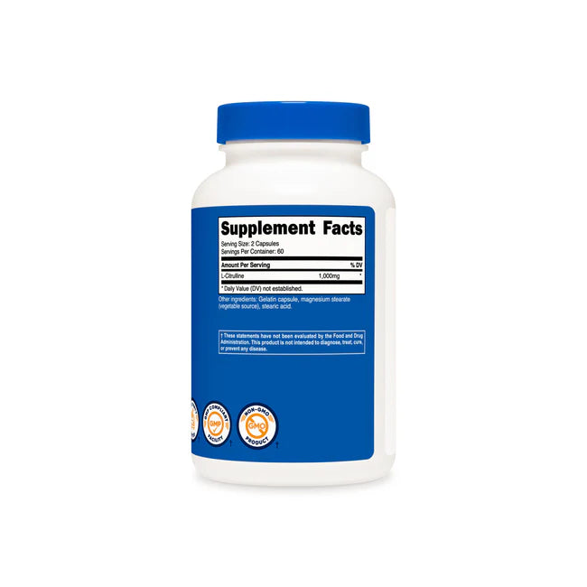 뉴트리코스트 L-시트룰린 캡슐 – 혈류 개선과 운동 퍼포먼스를 고려한 아미노산 캡슐