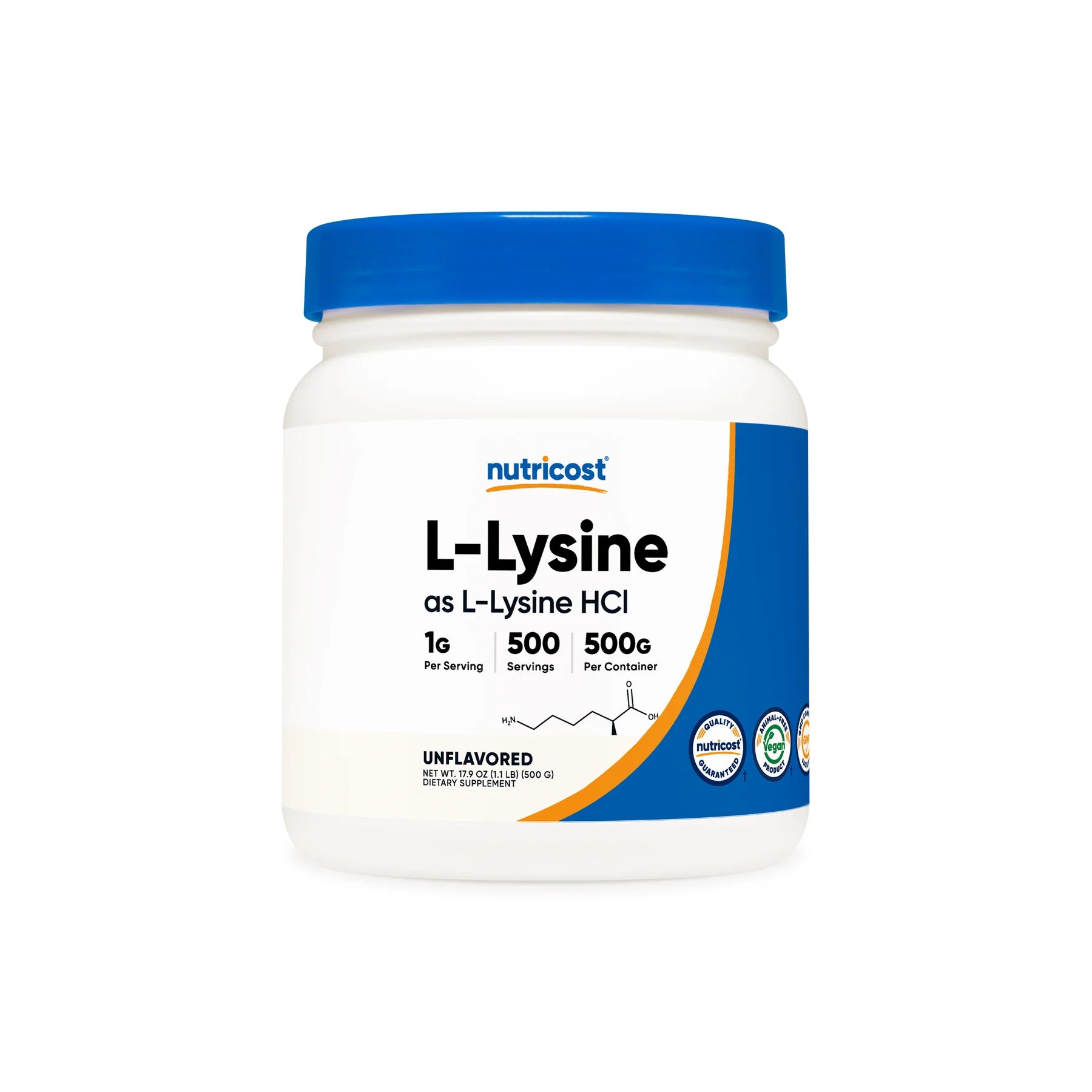 뉴트리코스트 L-라이신 파우더 – 단백질 합성과 면역 기능을 지원하는 필수아미노산 분말형 보충제