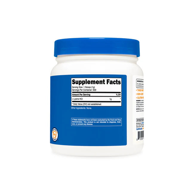 뉴트리코스트 L-라이신 파우더 – 단백질 합성과 면역 기능을 지원하는 필수아미노산 분말형 보충제