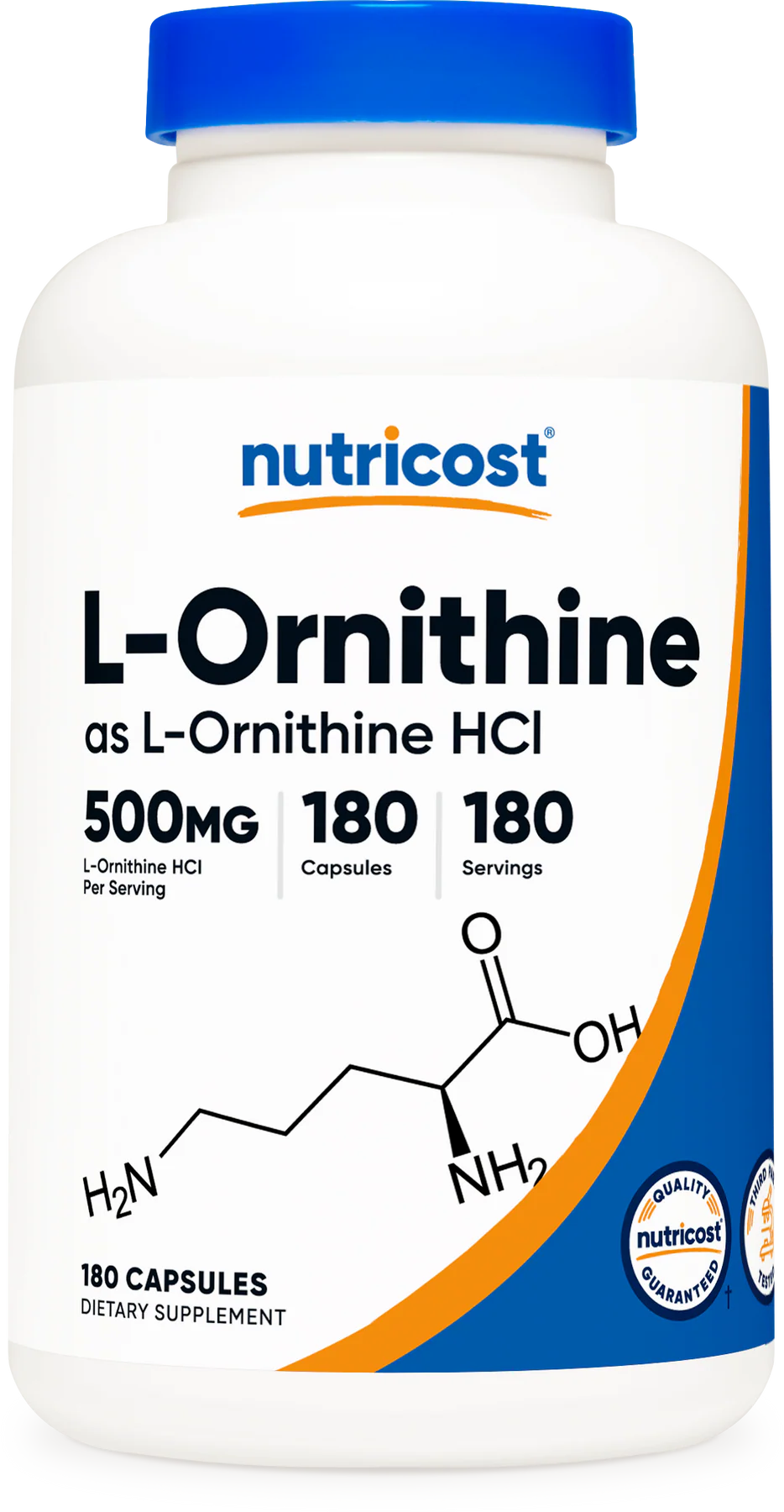 뉴트리코스트 L-오르니틴 180 캡슐- 운동 후 피로 관리를 돕고 암모니아 대사에 관여하는 아미노산
