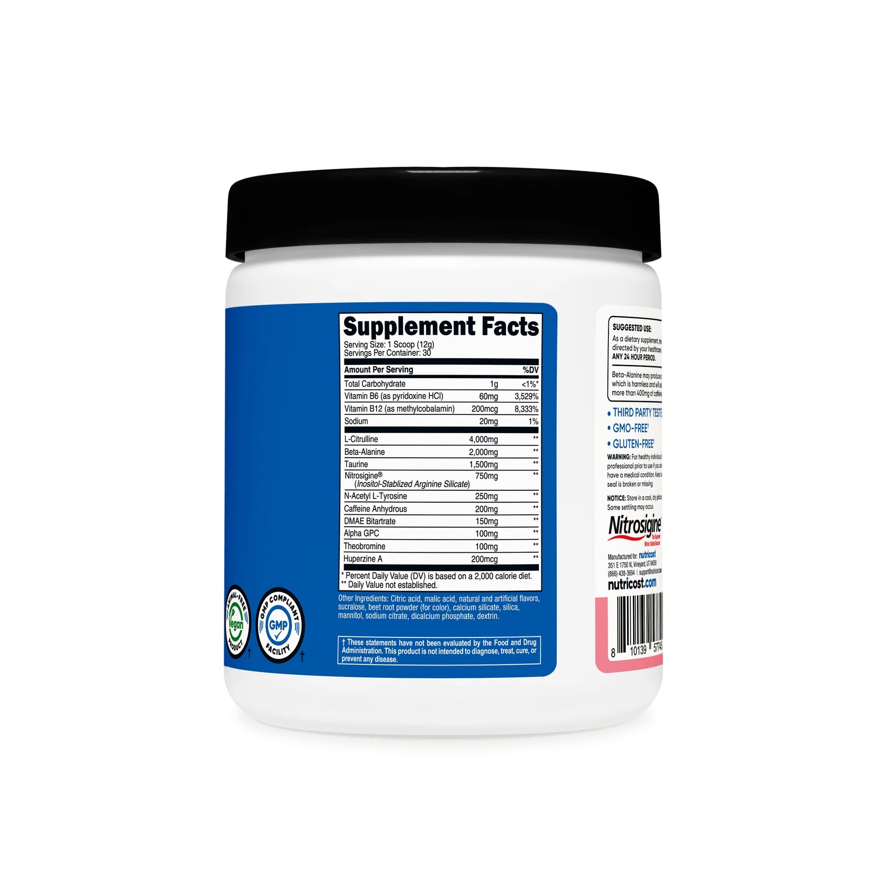 뉴트리코스트 프리엑스 프리워크아웃 파우더 – 에너지·펌핑 지원