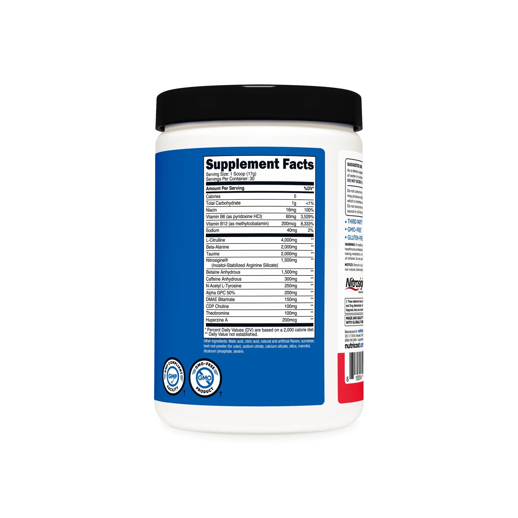 뉴트리코스트 프리엑스 프리워크아웃 파우더 – 에너지·펌핑 지원